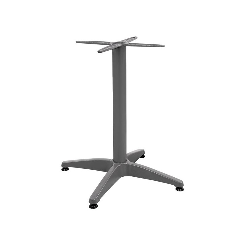 ΒΑΣΗ ΑΛΟΥΜΙΝΙΟΥ 4ΝΥΧΗ 66Χ66X69Υεκ. ΜΕ ΣΤΑΥΡΟ 45x45εκ. FB9448.04 ΓΚΡΙ