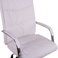 ΚΑΡΕΚΛΑ ΓΡΑΦΕΙΟΥ ΔΙΕΥΘΥΝΤΙΚΗ ΛΕΥΚΗ ΜΕ ΒΑΣΗ ΧΡΩΜΙΟΥ FB91044.12 57Χ75,5Χ100 ΕΚ