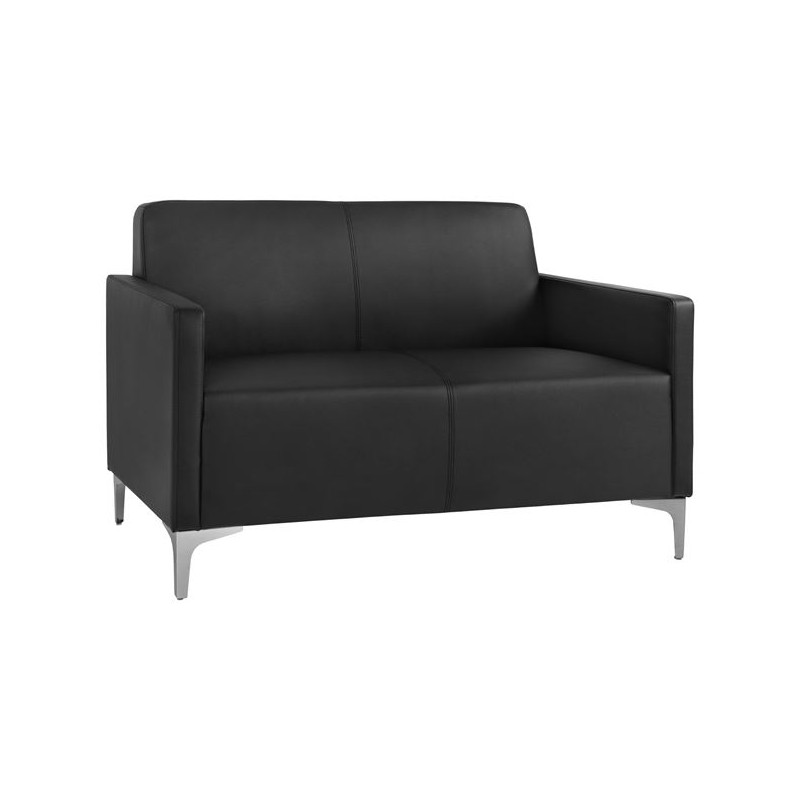 ΚΑΝΑΠΕΣ 2ΘΕΣΙΟΣ FB93159.21 ΜΕ ΜΑΥΡΟ PU 113x71x71Υ εκ.