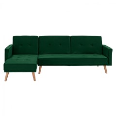 ΚΑΝΑΠΕΣ ΚΡΕΒΑΤΙ ΓΩΝΙΑ ΑΝΑΣΤΡΕΨΙΜΗ FB93153.03 ΒΕΛΟΥΔΟ ΚΥΠΑΡΙΣΣΙ 267x153x85 εκ.