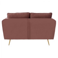 ΚΑΝΑΠΕΣ 2ΘΕΣΙΟΣ ΣΑΠΙΟ ΜΗΛΟ ΒΕΛΟΥΔΟ & ΜΕΤΑΛ ΠΟΔΙΑ ΧΡΥΣΑ FB93136.22 152x84x95 εκ.