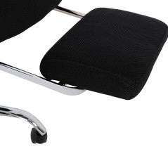 ΚΑΡΕΚΛΑ ΓΡΑΦΕΙΟΥ ΜΑΥΡΗ FB91159.01 57x57x122 εκ.