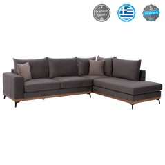 ΚΑΝΑΠΕΣ ΔΕΞΙΑ ΓΩΝΙΑ ΥΦΑΣΜΑ ΑΛΕΚΙΑΣΤΟ ΓΚΡΙ 290Χ240Χ94Υεκ. FB93253.01R