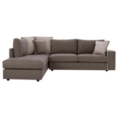 ΚΑΝΑΠΕΣ ΑΡΙΣΤΕΡΗ ΓΩΝΙΑ ΥΦΑΣΜΑ ΑΛΕΚΙΑΣΤΟ ΚΑΦΕ ΜΠΕΖ 270x225x90Υεκ.FB93255.03L