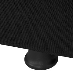 ΚΑΝΑΠΕΣ ΚΡΕΒΑΤΙ ANDRI ΤΡΙΘΕΣΙΟΣ ΜΑΥΡΟΣ FB93239.01 180x72x77 εκ.