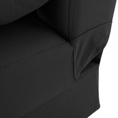 ΚΑΝΑΠΕΣ ΚΡΕΒΑΤΙ ANDRI ΤΡΙΘΕΣΙΟΣ ΜΑΥΡΟΣ FB93239.01 180x72x77 εκ.