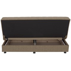 ΚΑΝΑΠΕΣ ΚΡΕΒΑΤΙ ΤΡΙΘΕΣΙΟΣ ΚΑΦΕ FB93239.02 180x72x77Υ εκ.