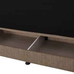 ΚΑΝΑΠΕΣ ΚΡΕΒΑΤΙ ΤΡΙΘΕΣΙΟΣ ΚΑΦΕ FB93239.02 180x72x77Υ εκ.