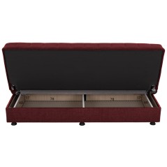 ΚΑΝΑΠΕΣ ΚΡΕΒΑΤΙ ΤΡΙΘΕΣΙΟΣ ΚΟΚΚΙΝΟ FB93239.06 180x72x77 εκ.