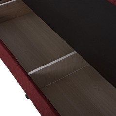 ΚΑΝΑΠΕΣ ΚΡΕΒΑΤΙ ΤΡΙΘΕΣΙΟΣ ΚΟΚΚΙΝΟ FB93239.06 180x72x77 εκ.