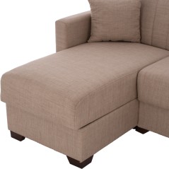 ΓΩΝΙΑΚΟΣ ΚΑΝΑΠΕΣ ΚΡΕΒΑΤΙ ΜΠΕΖ FB93244.04 200x133x77Yεκ.