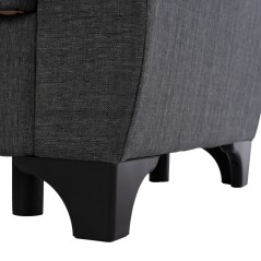 ΚΑΝΑΠΕΣ ΚΡΕΒΑΤΙ ΔΙΘΕΣΙΟΣ-ΨΗΛΗ ΠΛΑΤΗ ΓΚΡΙ FB93243.03 160x84x88 εκ.