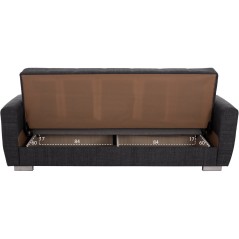 ΚΑΝΑΠΕΣ ΚΡΕΒΑΤΙ ΤΡΙΘΕΣΙΟΣ FB93240.03 ΓΚΡΙ 215x80x77Υ εκ.