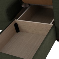 ΚΑΝΑΠΕΣ ΚΡΕΒΑΤΙ ΓΩΝΙΑ ΑΝΑΣΤΡΕΨΙΜΗ DARK OLIVE FB93244.05 200x133x77Yεκ.