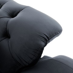 ΚΑΝΑΠΕΣ ΚΡΕΒΑΤΙ BENNINGTON 2ΘΕΣΙΟΣ ΜΑΥΡΟΣ FB93250.01 180x95x80 εκ.