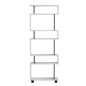 ΒΙΒΛΙΟΘΗΚΗ ΜΕΛΑΜΙΝΗΣ OLIVE GREY ΛΕΥΚΟ 60x19,5x165Υεκ.FB98923.11