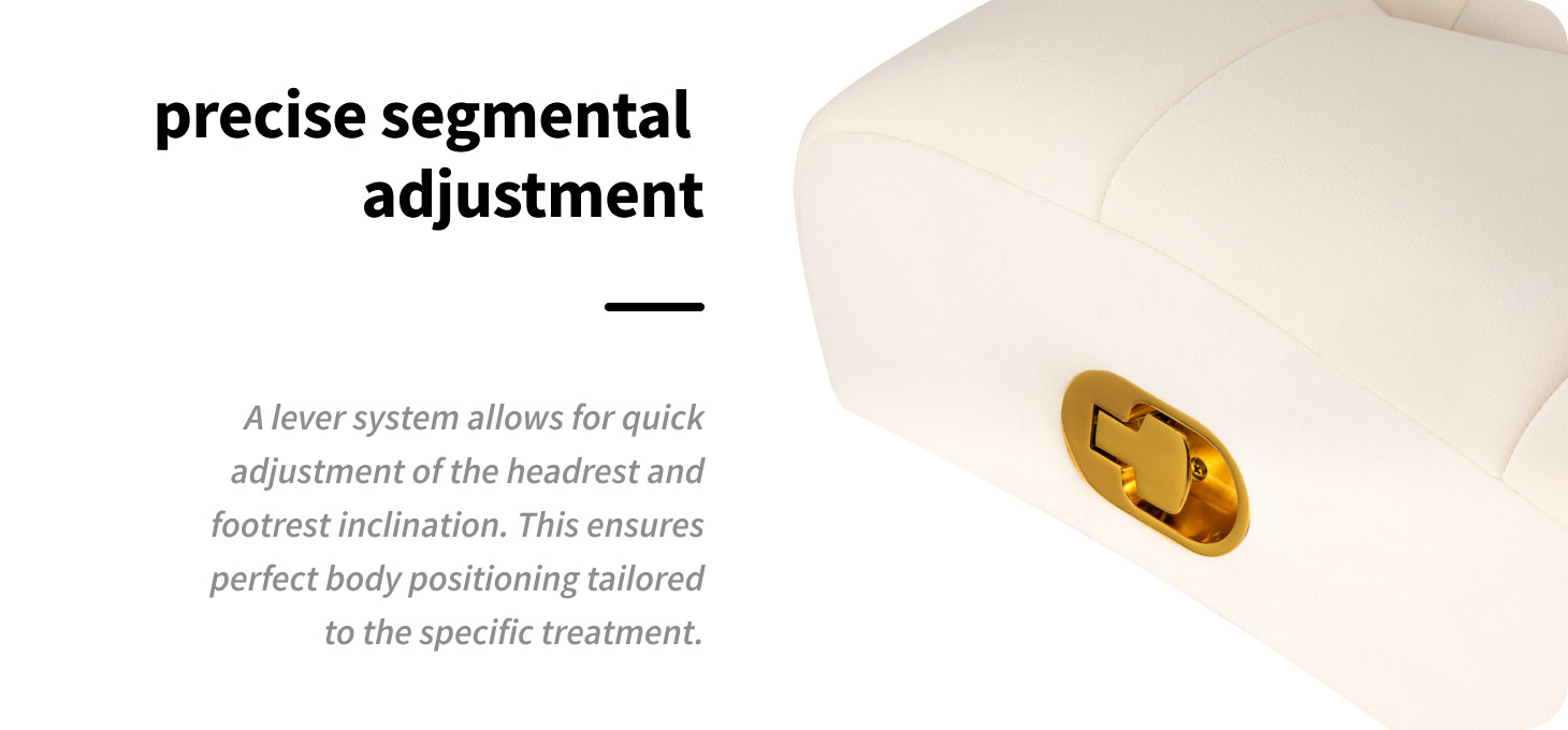 Πολυθρόνα Περιποίησης Βλεφαρίδων Sillon Umbra – Λευκή με Χρυσή Βάση