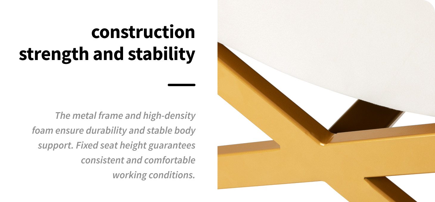 Πολυθρόνα Περιποίησης Βλεφαρίδων Sillon Umbra – Λευκή με Χρυσή Βάση