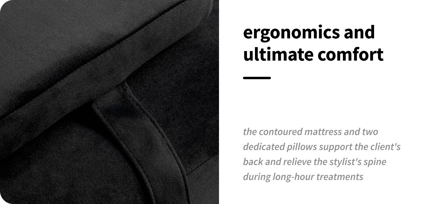 Πολυθρόνα Περιποίησης Βλεφαρίδων Sillon Corona – Μαύρο Βελούδο με Χρυσή Βάση